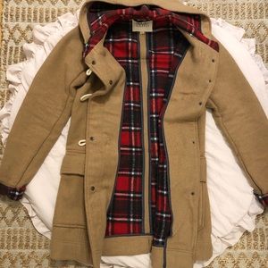 Tan flannel coat